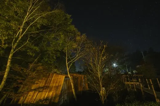夜のSANU CABIN